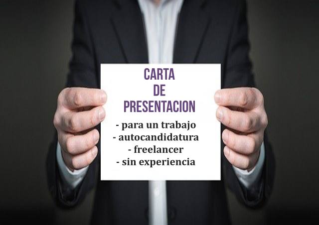 ejemplo carta de presentación para un trabajo