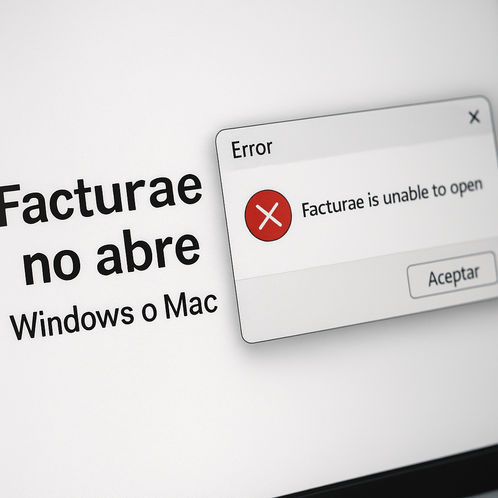 facturae no abre solucion